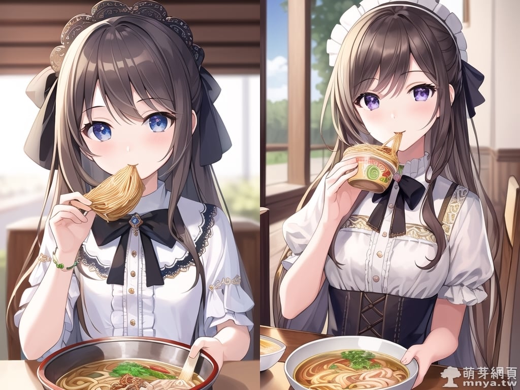 【AI 繪圖】美少女吃拉麵