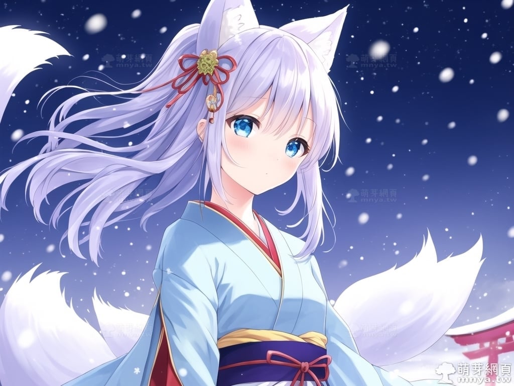 【AI 繪圖】雪山仙狐