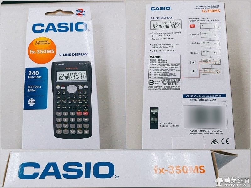 CASIO 卡西歐 fx-350MS 標準型工程用計算機