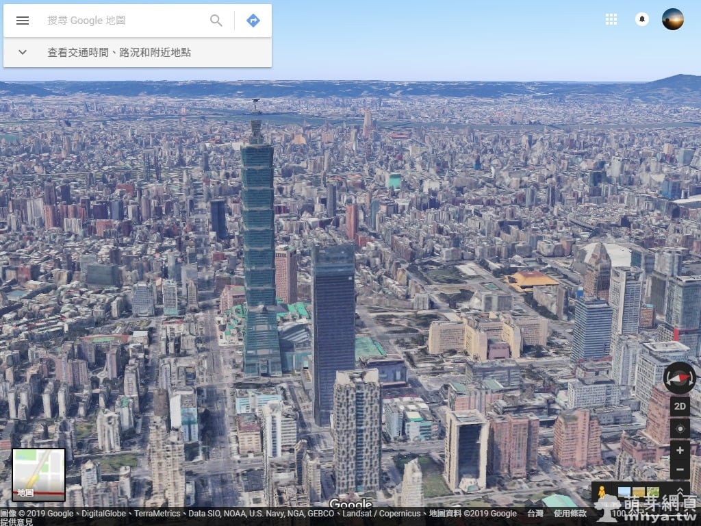 Google 地圖：台灣雙北、桃園、台中部分地區衛星模式支援 3D 城市模擬
