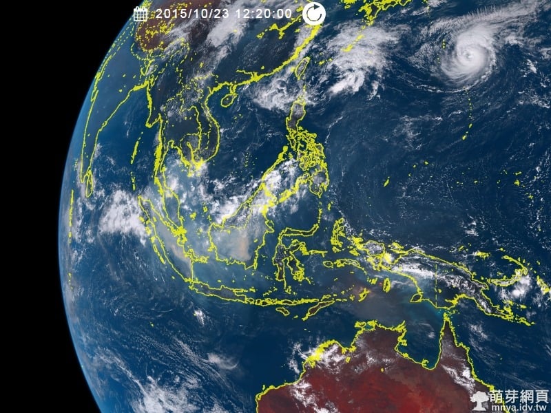 2015年東南亞霾害衛星真實照