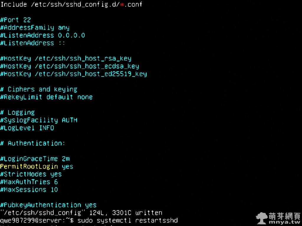 Ubuntu：打開 root 的 SSH  登入權限