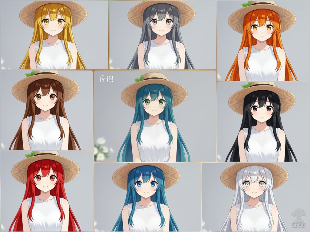 ComfyUI x Qwen-Image-Edit：二次元角色髮色瞳色一鍵輕鬆更換教學（應用篇）