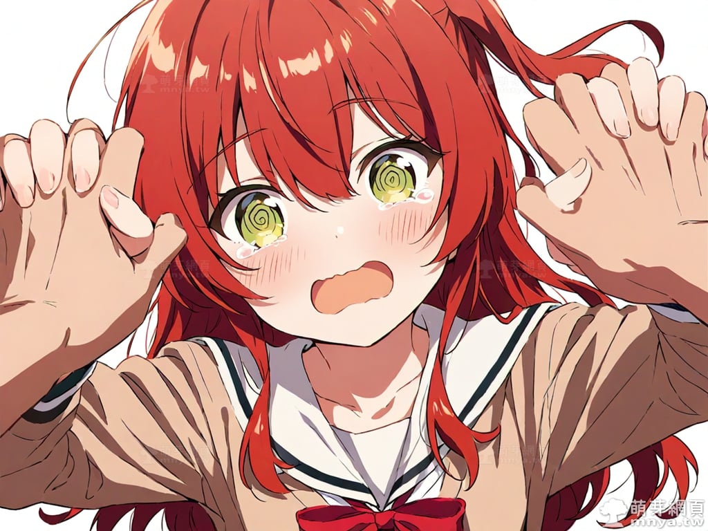 Stable Diffusion：二次元角色羞澀慌亂緊相握的 AI 繪圖提詞