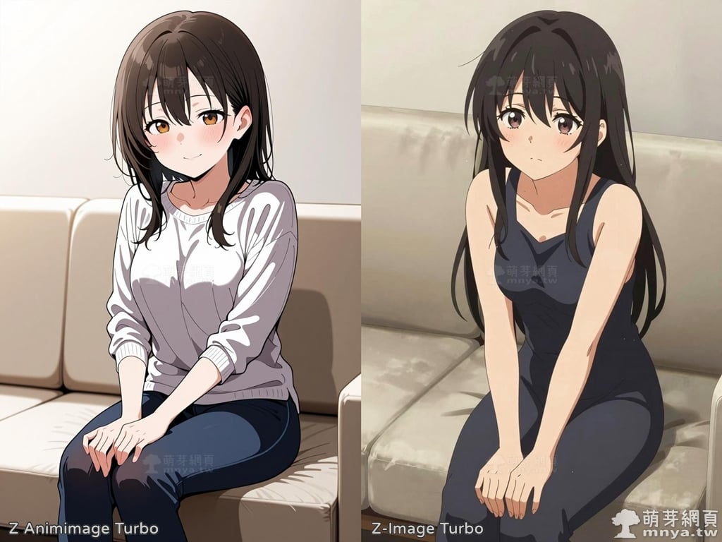 Z-Image Turbo vs Z Animimage Turbo：原版與二次元動漫風格微調模型的比較