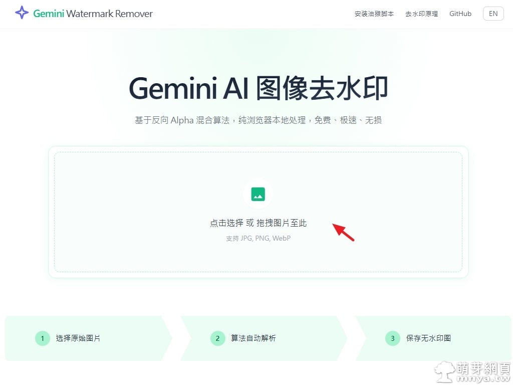 Gemini Watermark Remover：線上去除 Gemini AI 圖像生成右下角的浮水印