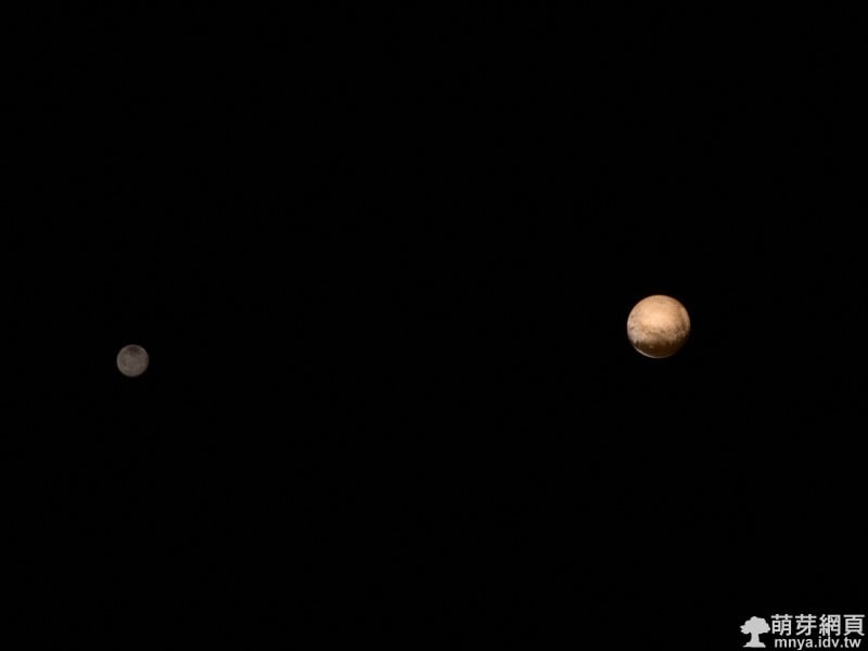 20150708新視野號最新冥王星和冥衛一凱倫照片