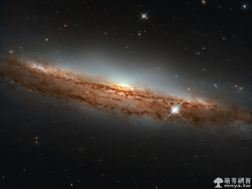 20191011哈伯太空望遠鏡捕捉 NGC 3717 螺旋星系
