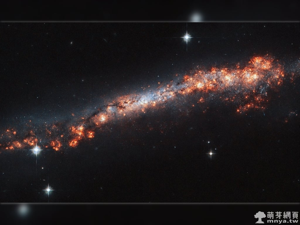 20190729輪廓過於分明的 NGC 3432 星系（側面看螺旋星系）