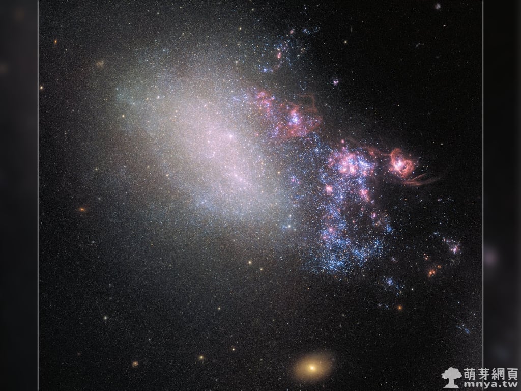 20190516 NGC 4485 & NGC 4490 哈伯觀測到星系碰撞時的創造性破壞