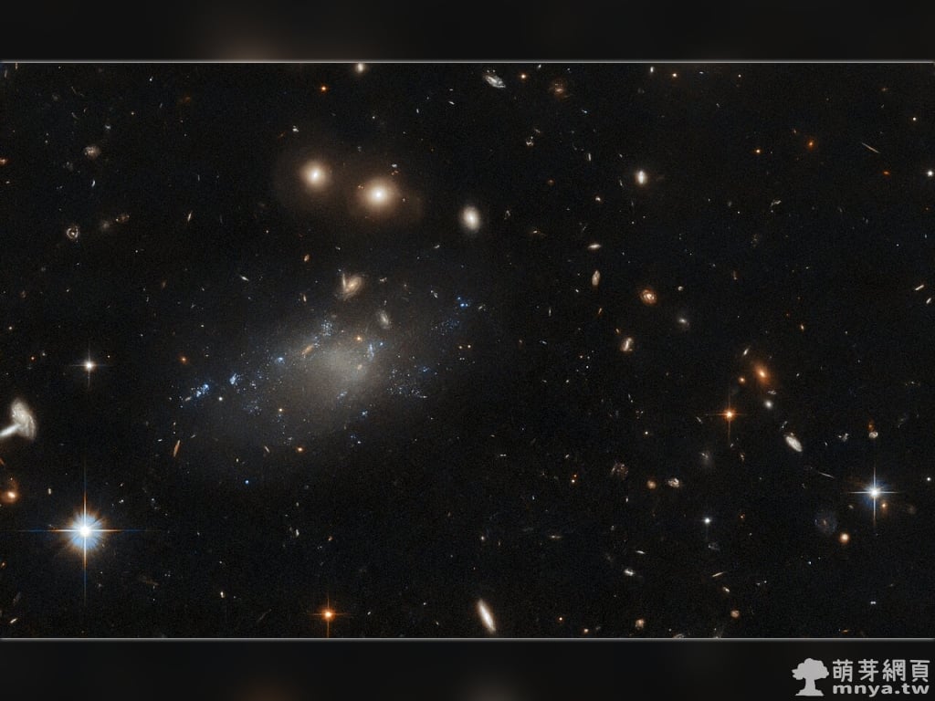 20220425 GAMA 526784 哈伯探測到一個微弱的稀疏星系