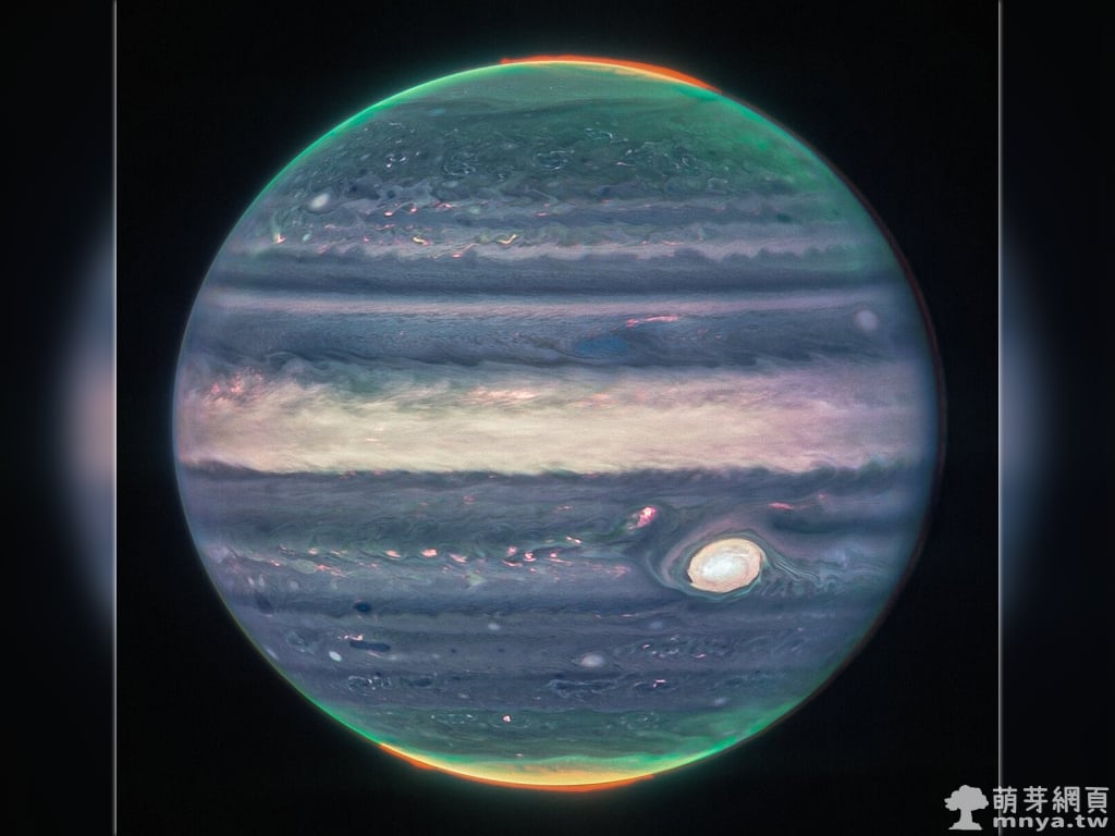 20220822韋伯太空望遠鏡揭開木星的極光及雲氣