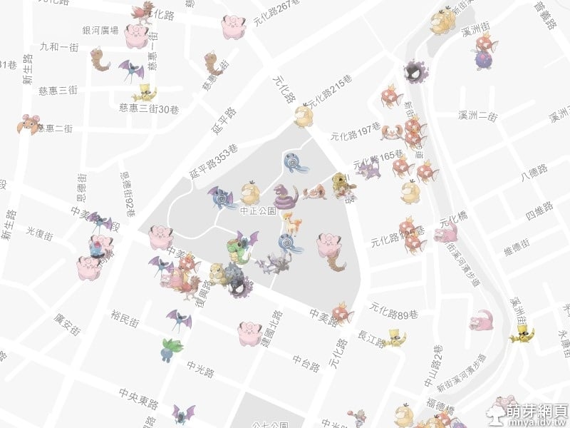 Pokecrew:Pokémon GO 寶可夢巢穴地圖