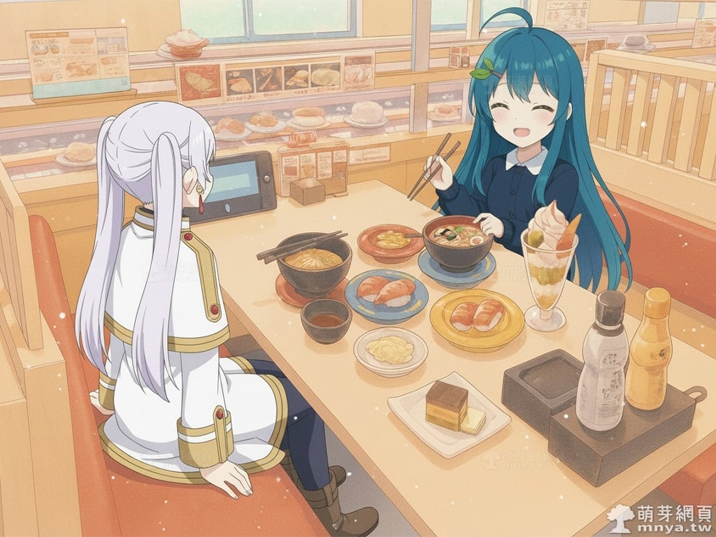 20250903【楊梅美食】スシロー壽司郎(楊梅中山店)：芙莉蓮某一天在東方吃到的肉肉漢堡排、費倫的美好回憶藍莓鬆餅(葬送的芙莉蓮 回憶壽司巡禮)