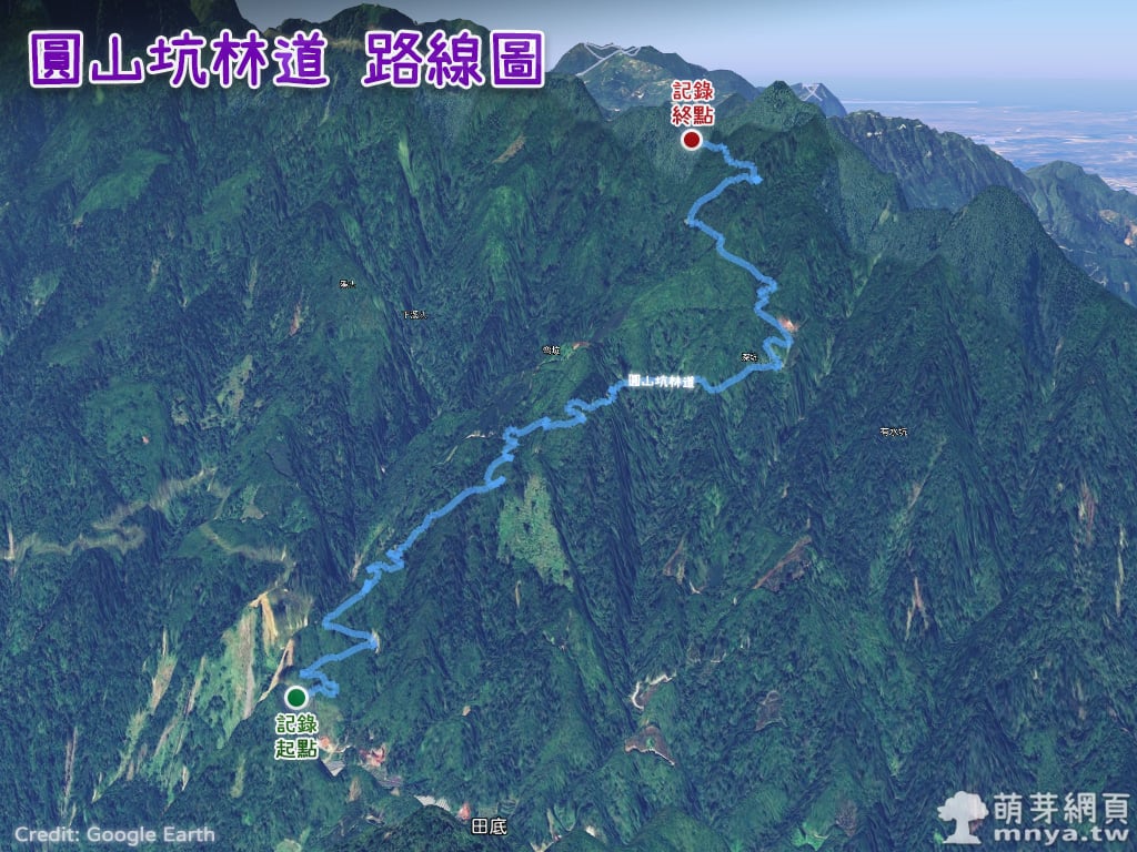 20251108圓山坑林道(全線記錄，附路線圖、航跡圖、GPX)﹝南投鹿谷﹞